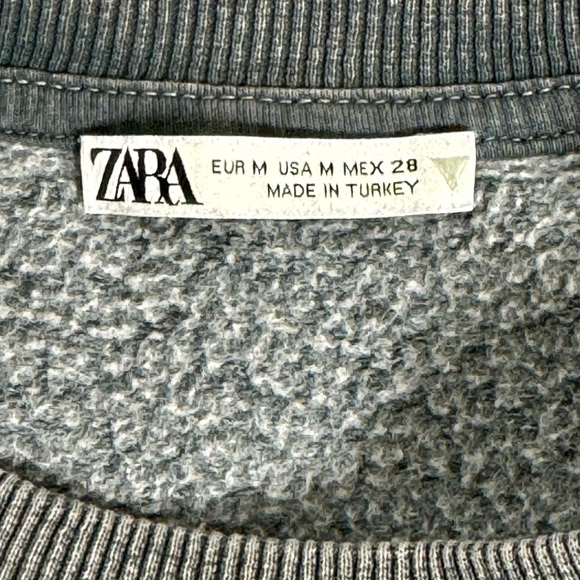 Zᴀʀᴀ Cʀᴇᴡ ɴᴡᴄᴋ Gʀᴇʏ Gʀᴀᴘʜɪᴄ Sᴡᴇᴀᴛsʜɪʀᴛ - Picture 7 of 8